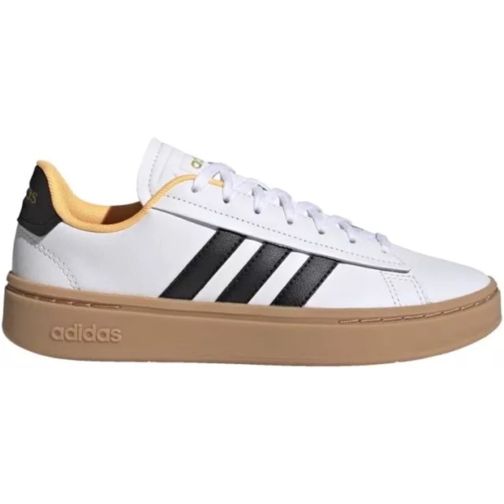 Adidas Originals Grand Court Alpha White/Black/Flash Orange 9 B (M)